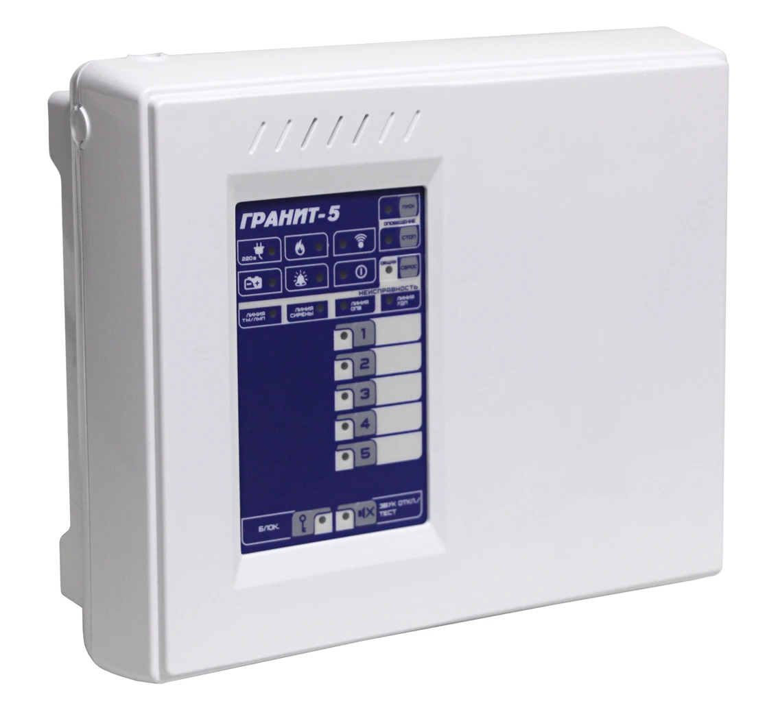 Granit-5L (UK) control panel