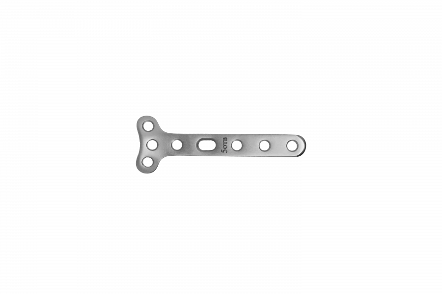 Small T-plate with angular stability (for 3.5 mm screws)