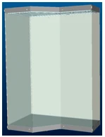 Display case 2000 x 1200 x h 2500