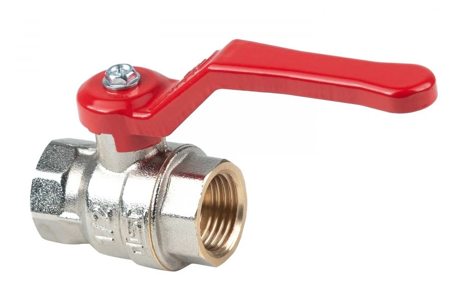 Nickel-plated ball valve Dist, series "Expert" DN15 1/2" BP-BP, H111P