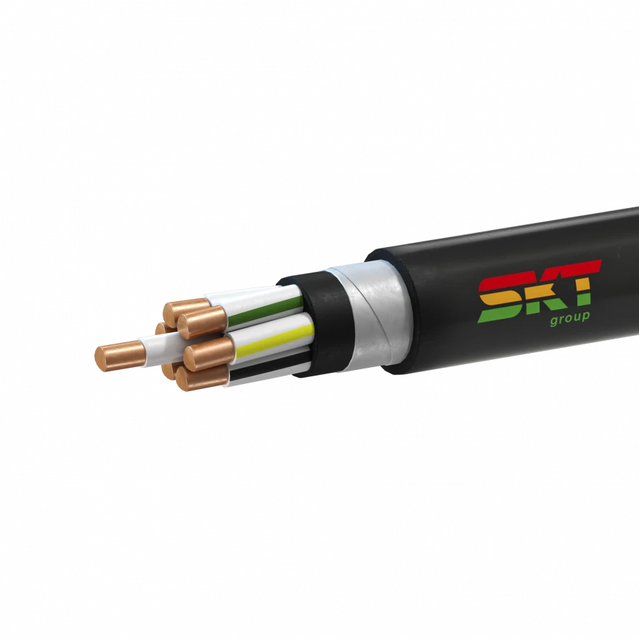 Control cable, not spreading combustion, with reduced smoke and gas emission, of KVBBShvng(A)-LS grade, for nominal ac