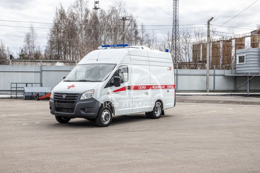 Ambulances of ambulance type 2250 modifications: 2250A3, 2250B3, 2250C3, category M1, are made on the basis of GAZe chassis.