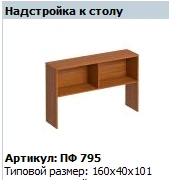 "Profi" Desk extension article PF 795