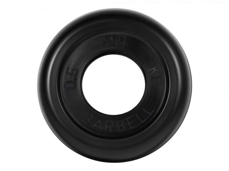 MB-PltB26-0,5 Rubber disc "Standard", black, 26 mm, 0,5 kg.