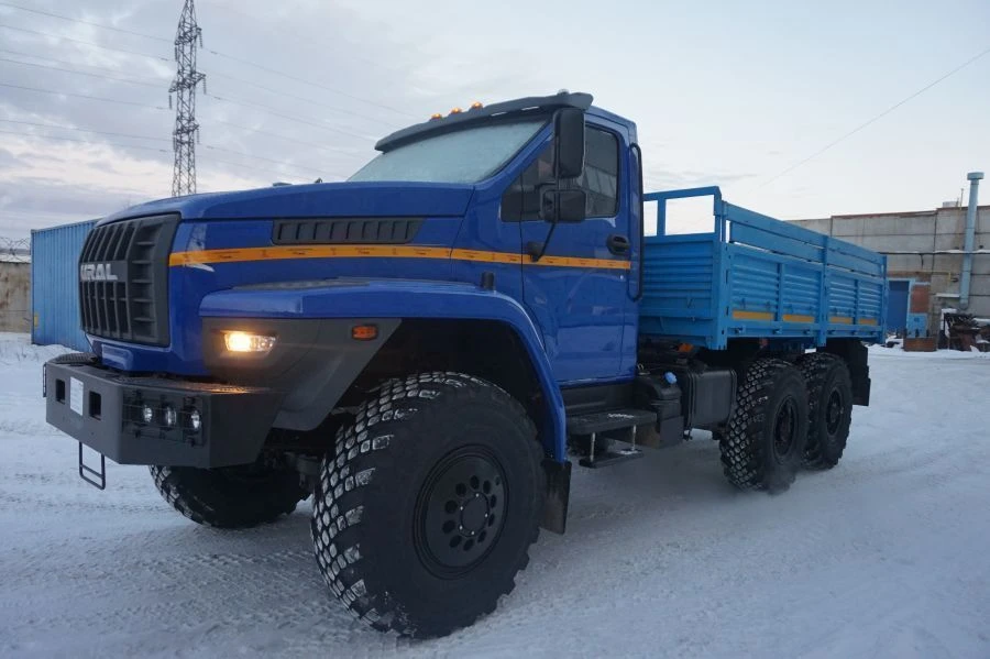 Special cargo truck on Ural 4320-6951-70, 4320-6951-72, 4320-6951-74 chassis. GIRD brand. Type 5849DA. Modification 584