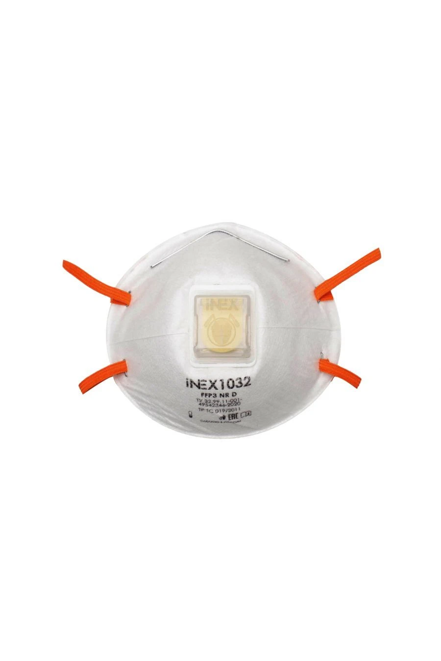 Dust-resistant aerosol filtering half-mask, iNEX trade mark, model 1032 (protection class FFP3 NR D)