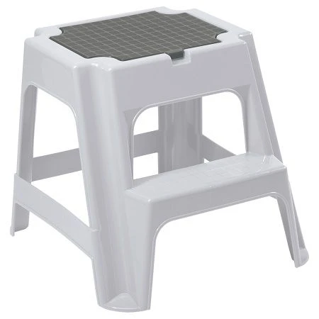 4312607; Stool with step "VOLF" 472x486x418 mm (Light grey)