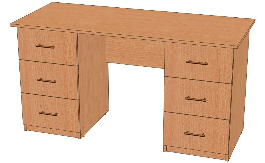 Two-desk writing desk. Model: SPT-1