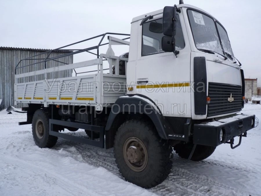 Flatbed truck on MAZ chassis (6312C3, 6312C5, 6312C9, 631226, 631228, 6501C5, 650126, 650128, 631223) model 63333A (with CMU/b