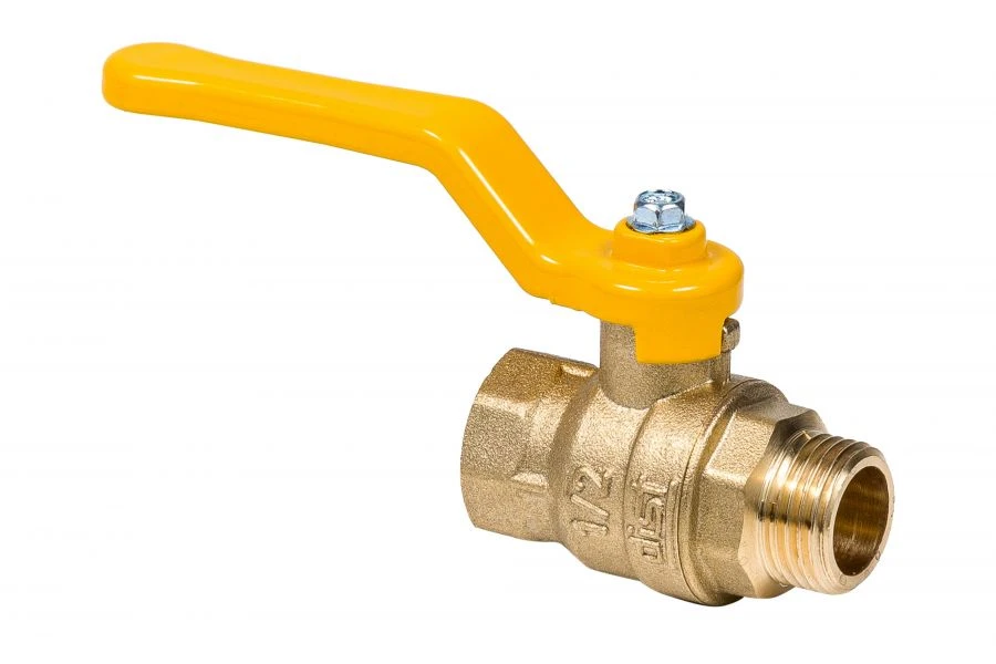 Gas ball valve Dist, series "Expert" DN15 1/2" BP-HP, 221B