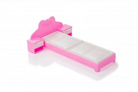 Bed for dolls. Pink