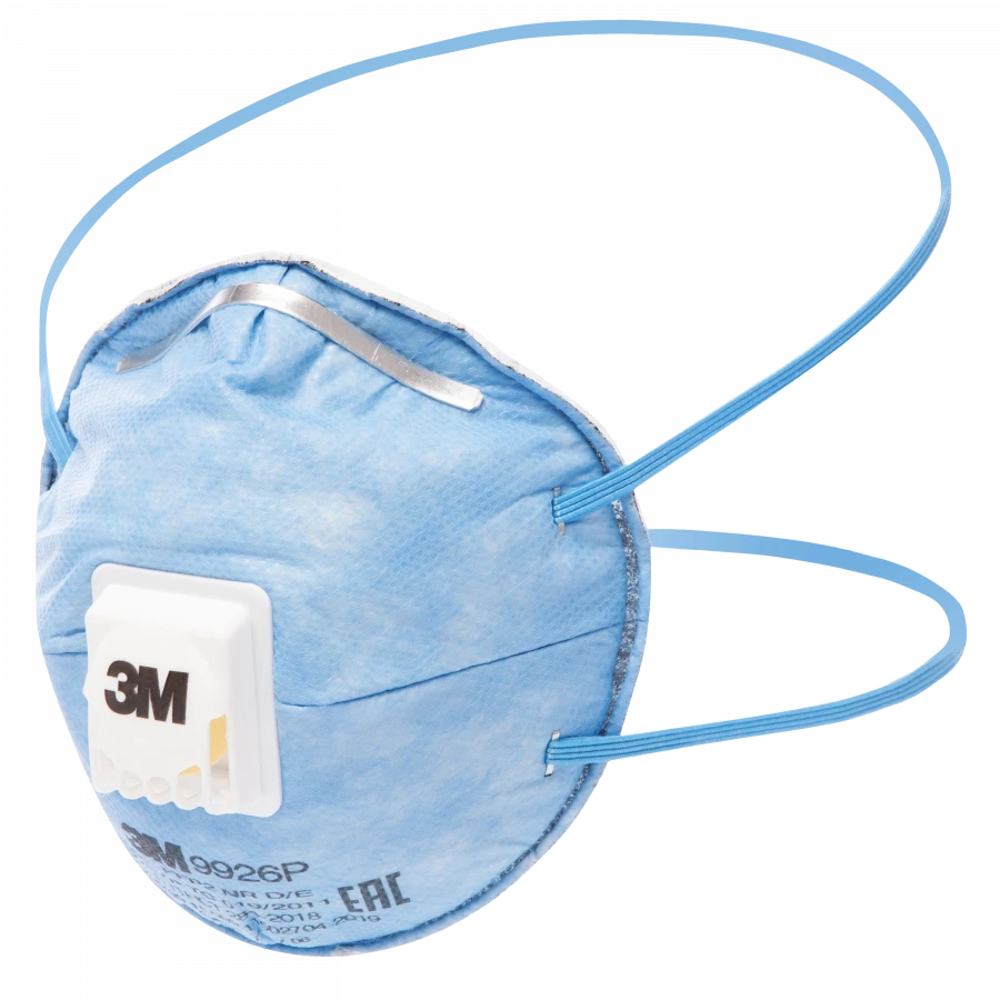 Filtering half-masks for protection against aerosols of "ZM" trademark, series 9900P, model 9926P, protection class FFP2 NR D