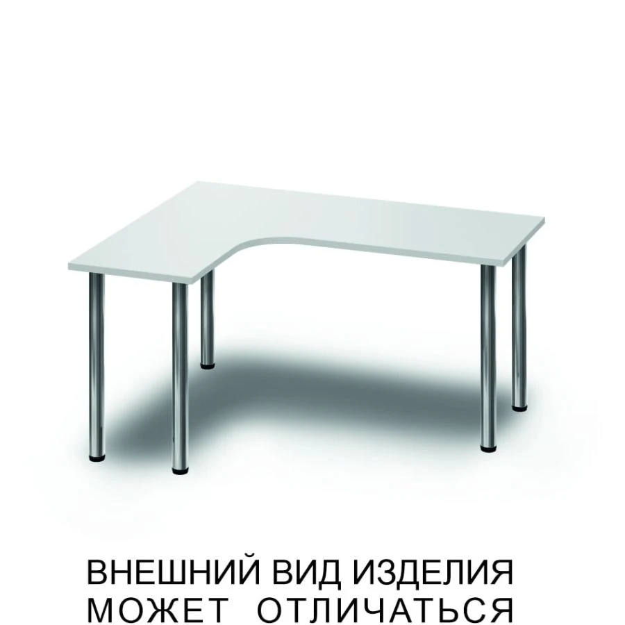 Corner table on supports