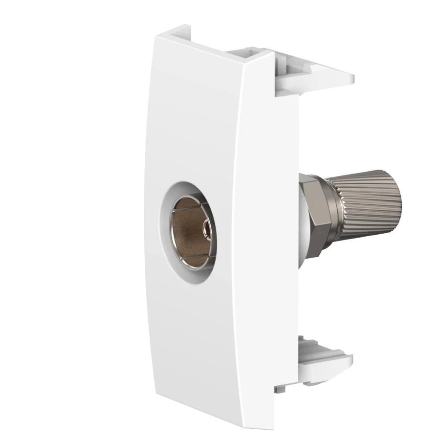 CADUCEUS ALING MODE Flush-mounted antenna socket FM F/F single, 1M, white, art. no. 6622.A. 6622.0
