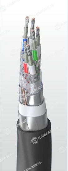 Control and monitoring cable, with tinned copper conductors and PVC plasticate insulation of reduced fire hazard of KUVEBVEFZ gr