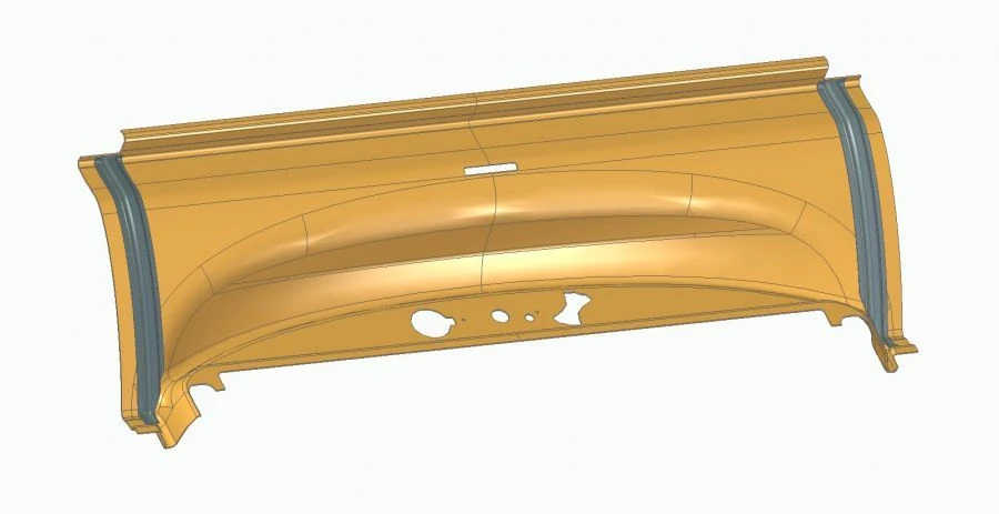Mid door drive panel 529267-5702423-72