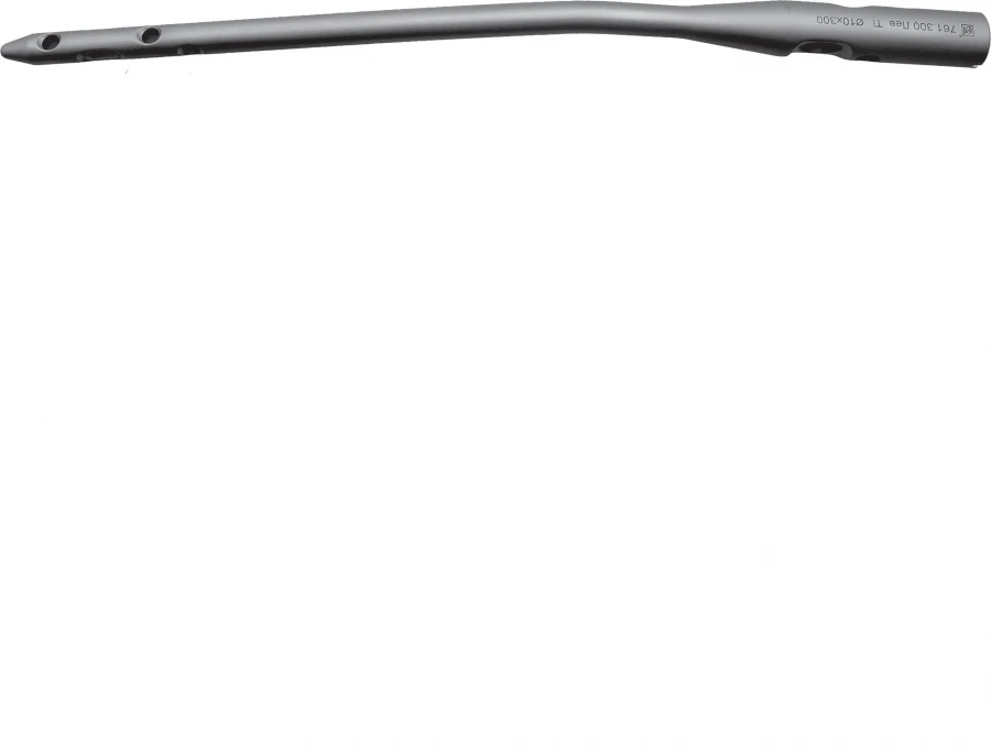 Antegrade femoral ?-pins, left and right Ø 10 mm, length 300 to 480 mm, spacing 20 mm, article number 761.3XX L/R