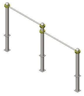Training apparatus AKS-727 Stationary multi-level crossbars. Pull-up from hanging lying down