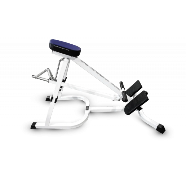T-pull with chest rest (free weights)
