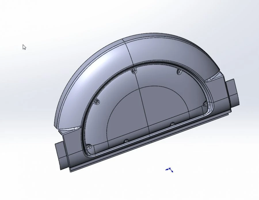5299-401-5102032 SB Front left arch moulding