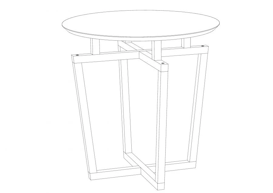 Coffee table Rille 440