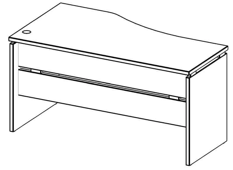 Ergonomic desk 8013 p/l Series "Galant"