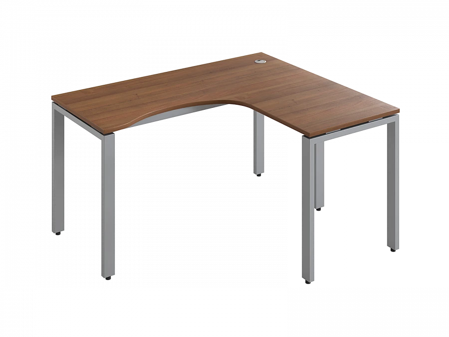 Ergonomic table on metal frame
