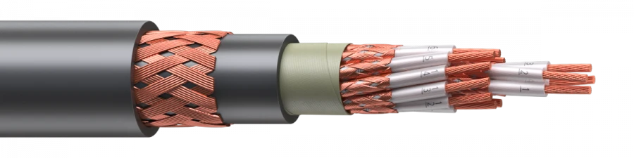 Small-size KMPEVEVEVng(A)-LS cables