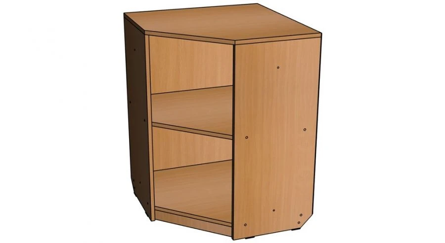 Corner shelving unit "UdK-2" from set "Constructor's Corner" / SZH59