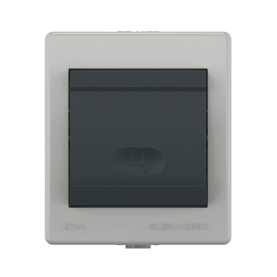 CADUCEUS ALING POWER Outdoor single-lever switch Bell 10A, 250V~, IP44, grey anthracite, art. no. 256.1?