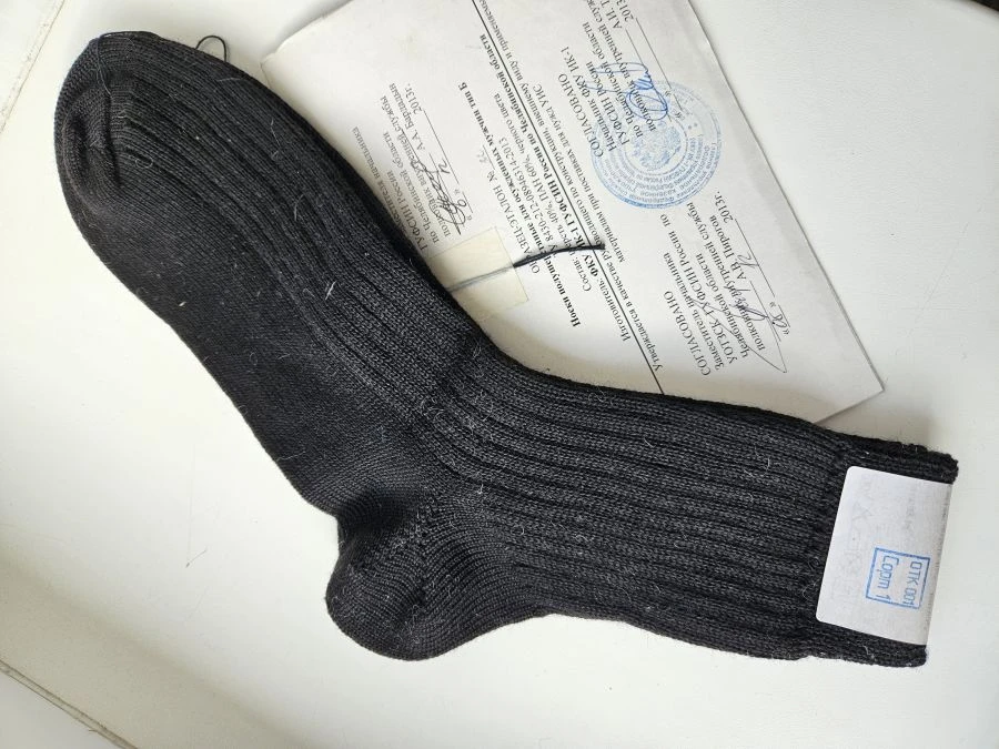 Cotton socks for convicted men, type A TU 14.31.10-212-08946314-2024, with Modification No.1.