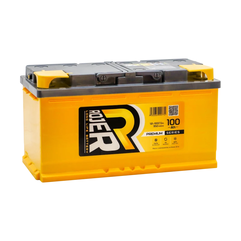 Lead accumulator for starting piston engines 6ST-100VL "ROJER Premium series"
