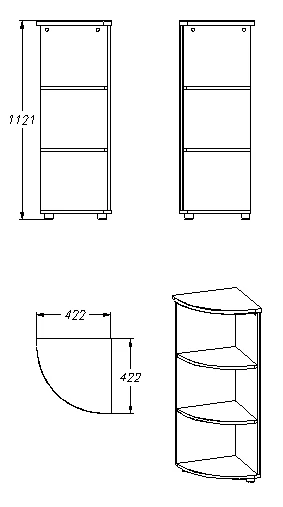 Shelf unit (series 451.112)