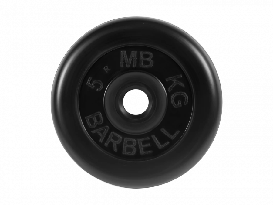 MB-PltB31-5 Rubber disc "Standard", black, 31 mm, 5 kg