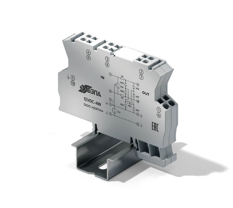 Device of protection against impulse voltages, model: 12VDC-4W