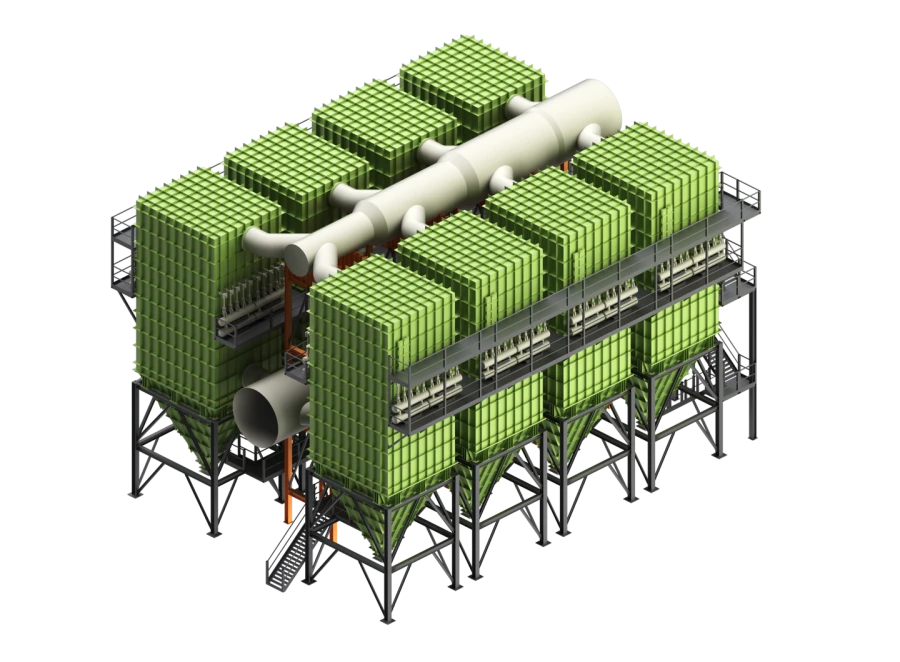 Ceramic Imuls filter for gas purification