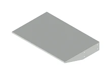 Single-sided cover MACU K1 000, with overall dimensions from 600 mm to 1800 mm, metal thickness 1,5 mm, hot-dip galvanised steel