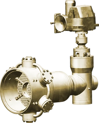 Throttling and cooling disc valve amk.LRV.RSC.WL.350.37.560.(1163.0).20.(16.13).E