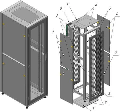 Telecommunication cabinet ??-?-42U-600?2015?2015?800-?G