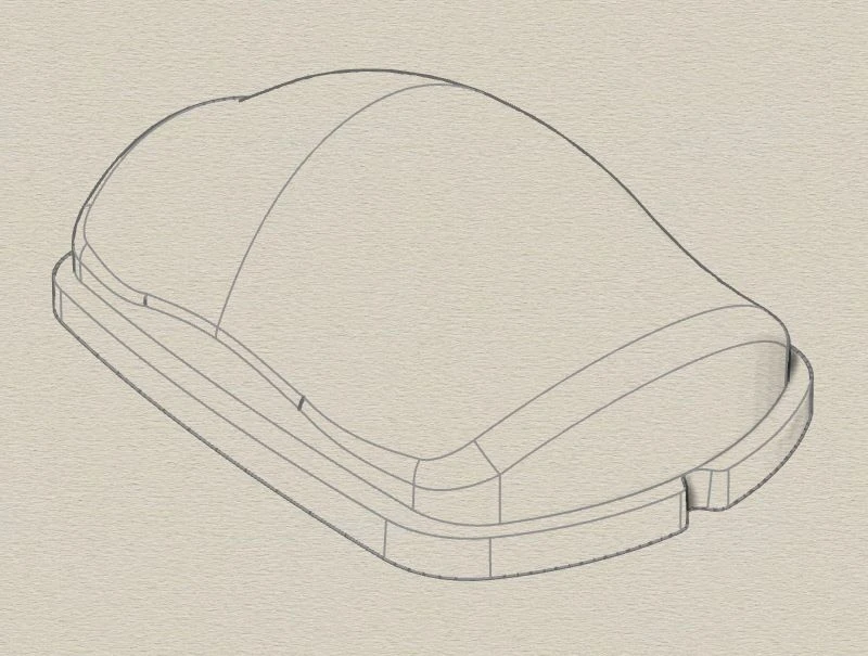 Single lens for LEDs 044028