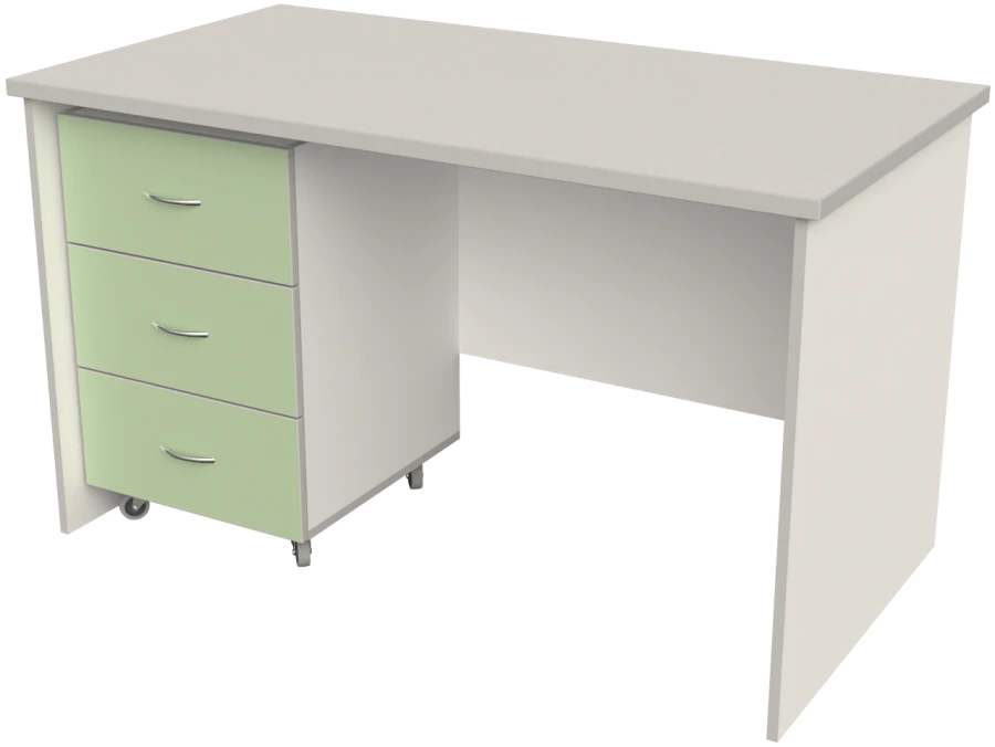 Medical table for doctor with a pedestal cabinet SKV-1.1-"Aibolit".
