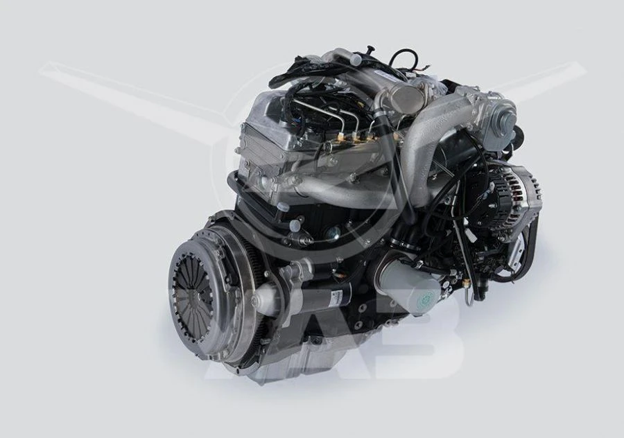 514320100040020 Engine (for UAZ HUNTER, DIESEL, EURO-4, 80A GENERATOR, WITH GUR pump, WITHOUT CLUTCH CARTER)