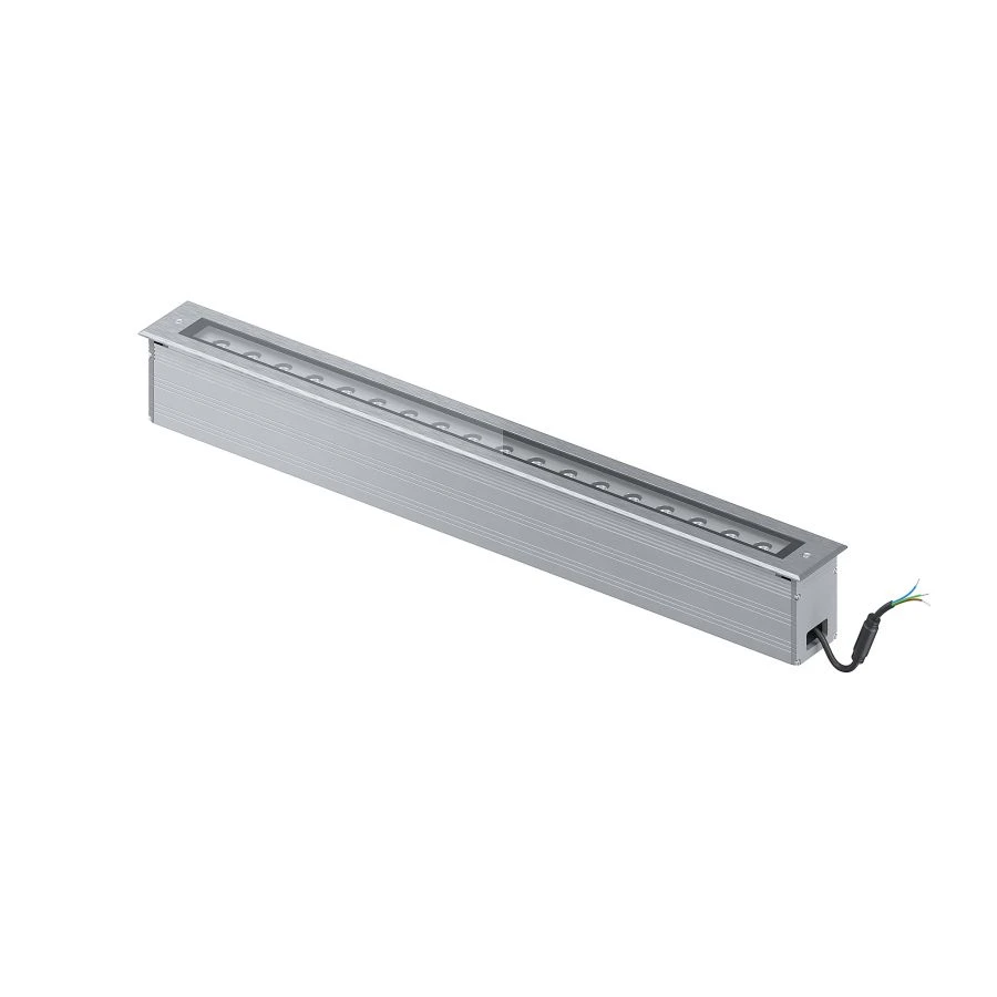 Architectural luminaire SVETHOLL Buffy ground linear recessed L1000 B90 H105 power supply unit in LED 18W housing