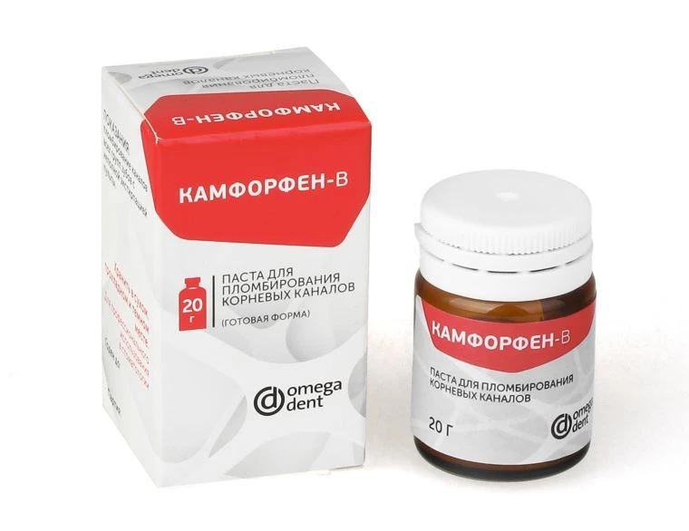Paste for root canal filling "Camforfen-B"