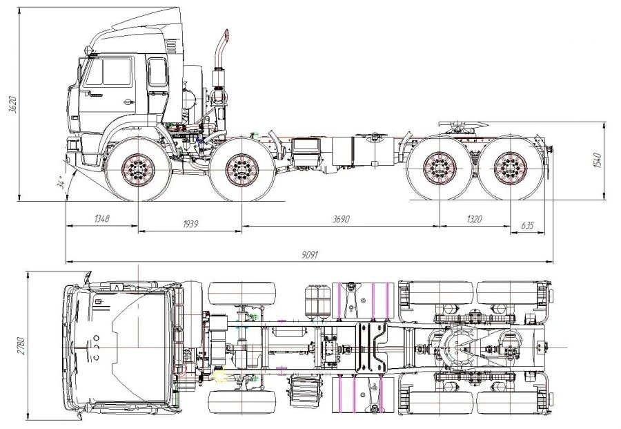 Truck tractor unit 6350K3