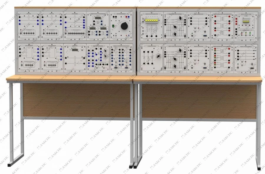 Set of training equipment on relay protection and automation