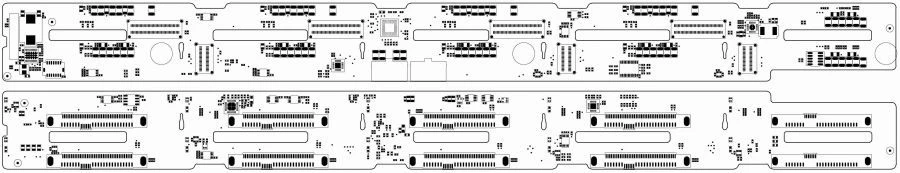 Disc expansion module 2xSFF 8xTRI YADRV.469555.061