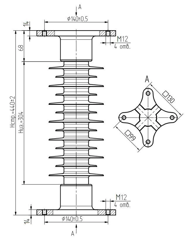 Insulator OSC 8-35-B01-2 UHL1