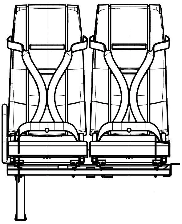 Passenger seat DS15.6840.010-PV05