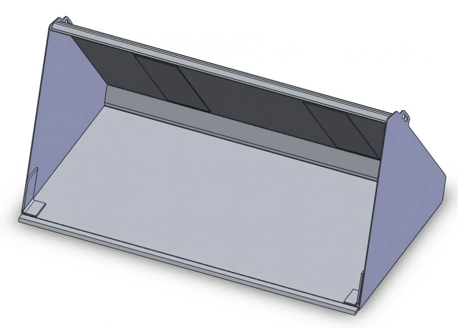 Replacement implement for KUHN(TURS)-400 universal mounted loader: KUHN(TURS)-400-2 bucket.